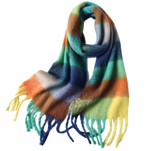 Load image into Gallery viewer, Women's plaid winter scarf