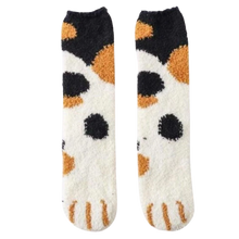 Load image into Gallery viewer, Cat paw winter socks