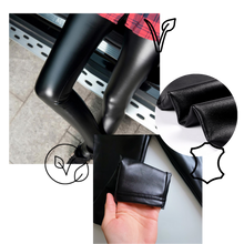 Load image into Gallery viewer, Pantalones de cintura alta de piel sintética - Ozerty