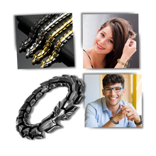 Load image into Gallery viewer, Pulsera ajustable con diseño de dragón de Midgard
- Ozerty