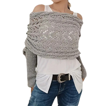 Load image into Gallery viewer, Jersey de punto calentito -Gris claro - Ozerty