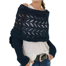 Load image into Gallery viewer, Jersey de punto calentito -Azul marino - Ozerty