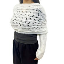 Load image into Gallery viewer, Jersey de punto calentito -Blanco - Ozerty