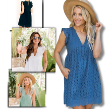 Load image into Gallery viewer, Elegante vestido de bordado inglés
- Ozerty