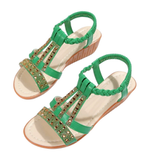 Load image into Gallery viewer, Elegantes sandalias ortopédicas Boho
-Verde/EU35/UK2/US4.5Verde/EU36/UK3/US5.5Verde/EU37/UK4/US/6.5Verde/EU38/UK4.5/US7Verde/EU39/UK5.5/US8Verde/EU40/UK6/US8.5Verde/EU41/UK7/US9.5 - Ozerty