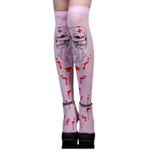 Load image into Gallery viewer, Calcetines de compresión para Halloween -Veneno blanco - Ozerty