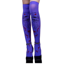 Load image into Gallery viewer, Calcetines de compresión para Halloween -Veneno morado - Ozerty