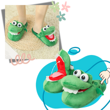 Load image into Gallery viewer, Zapatillas de andar por casa con forma de cocodrilo - Ozerty
