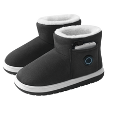 Load image into Gallery viewer, Zapatillas de algodón con calefacción mediante grafeno -Negro - Ozerty