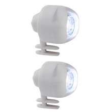 Load image into Gallery viewer, Pines impermeables con luz para Crocs -Blanco - Ozerty