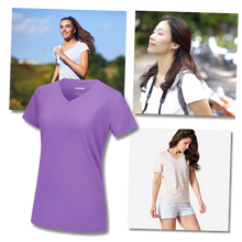 Load image into Gallery viewer, Camiseta de refrigeración instantánea para mujer con cuello de pico
- Ozerty