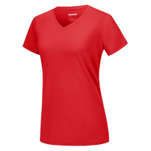 Load image into Gallery viewer, Camiseta de refrigeración instantánea para mujer con cuello de pico
-Rojo tomate - Ozerty