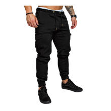 Load image into Gallery viewer, Pantalones cargo Slim Fit para hombre
-Negro/MNegro/LNegro/XLNegro/XXLNegro/3XLNegro/4XLNegro/5XL - Ozerty