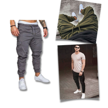 Load image into Gallery viewer, Pantalones cargo Slim Fit para hombre
- Ozerty