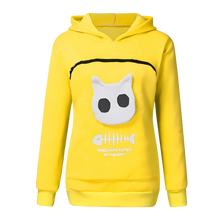 Load image into Gallery viewer, Sudadera con compartimento porta mascotas -Amarillo - Ozerty
