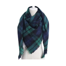 Load image into Gallery viewer, Bufanda de cashmere con tacto de lana de angora y diseño tartán
-Berlín - Ozerty