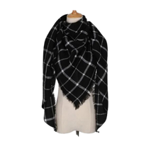 Load image into Gallery viewer, Bufanda de cashmere con tacto de lana de angora y diseño tartán
-Estocolmo - Ozerty