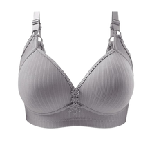 Load image into Gallery viewer, Sujetador push-up de talla grande sin aros
-Gris/SGris/MGris/LGris/XLGris/XXL - Ozerty