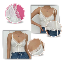 Load image into Gallery viewer, Top de encaje suave y elegante
- Ozerty