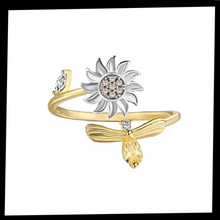 Load image into Gallery viewer, Anillo giratorio con forma de girasol
- Ozerty