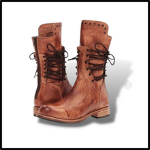 Cargar imagen en el visor de la galería, Botines vintage de cuero PU
- Ozerty