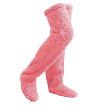 Load image into Gallery viewer, Calcetines calentadores de tiro alto -Polvo de coral - Ozerty
