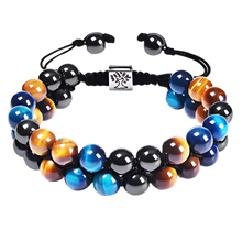 Load image into Gallery viewer, Pulsera de protección resistente al agua -Árbol azul marrón - Ozerty